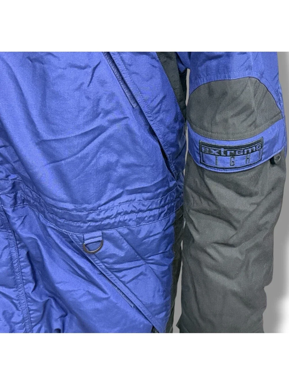 Vintage The North Face Extreme Light Jacket Mens XL Blue Black Hooded Coat